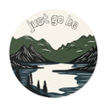 Just Go Be vinyl sticker
