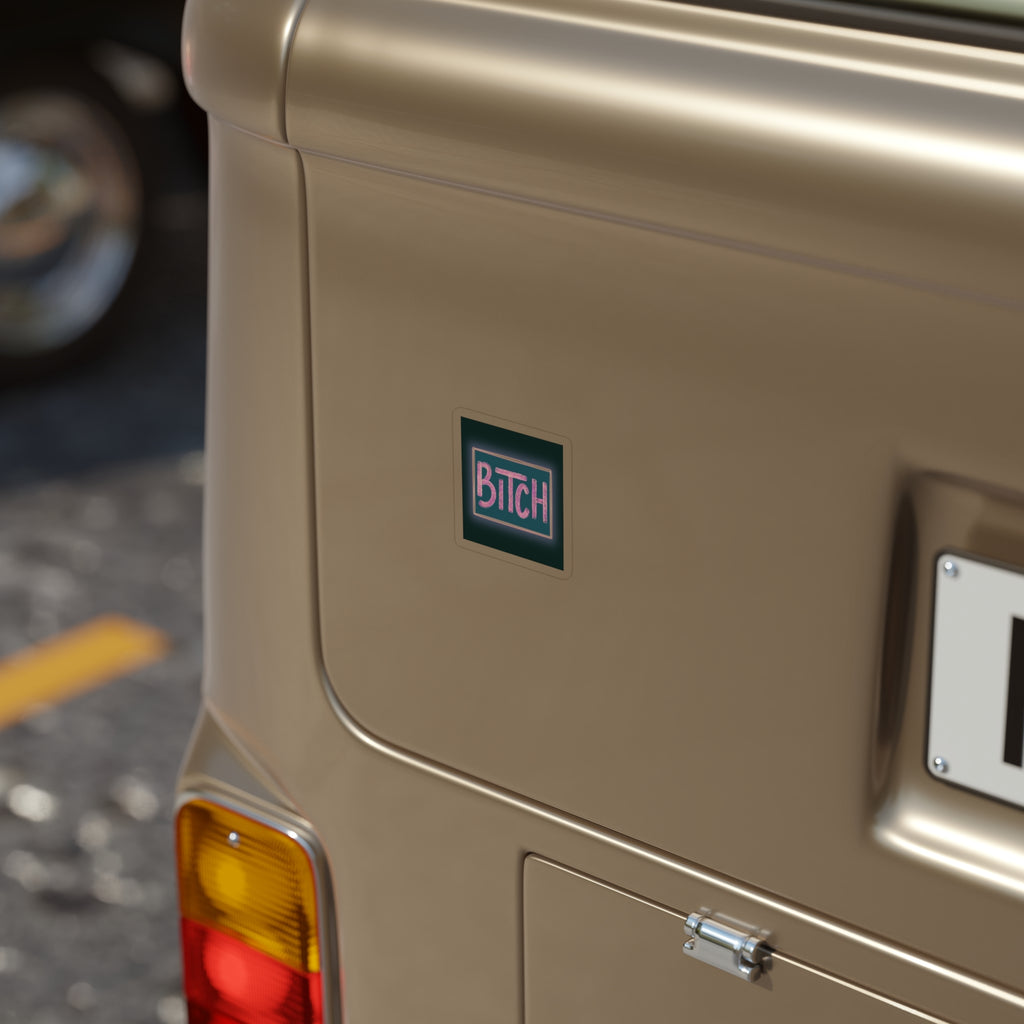 Neon 'BITCH' Vinyl Sticker