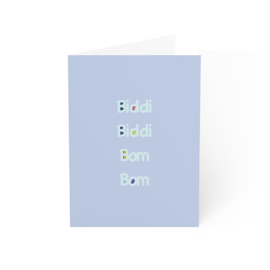 “Biddi Biddi Bom Bom” greeting card