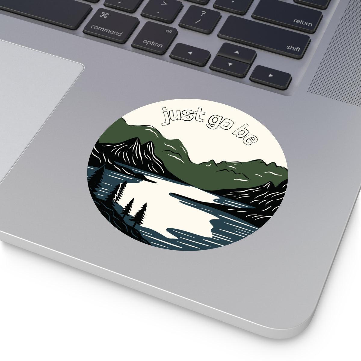 Just Go Be vinyl sticker