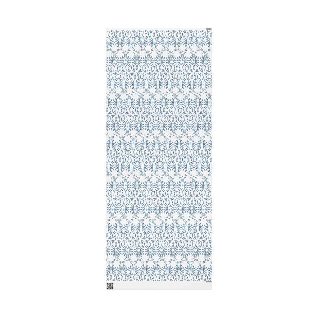 Blue Lobster gift wrap