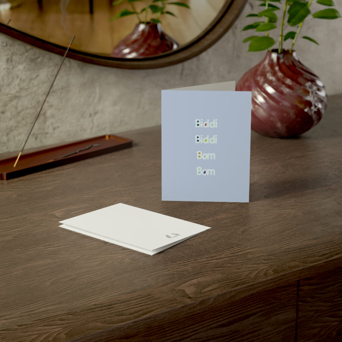 “Biddi Biddi Bom Bom” greeting card