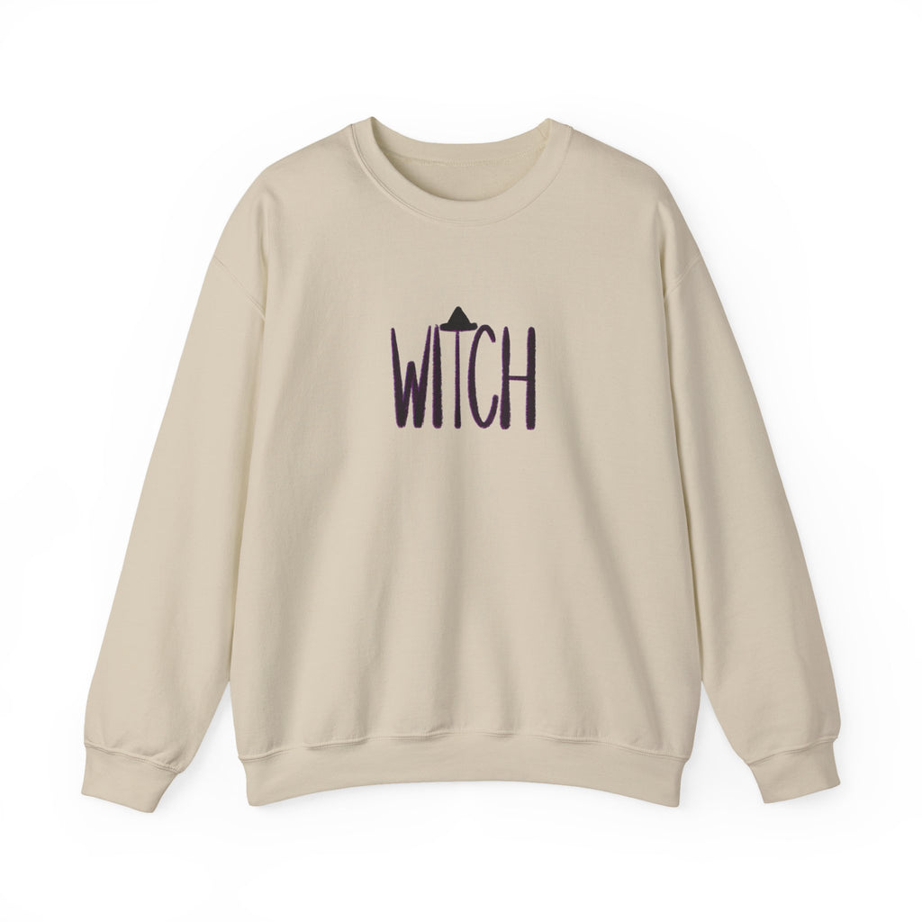 WITCH hand-lettered crewneck sweatshirt