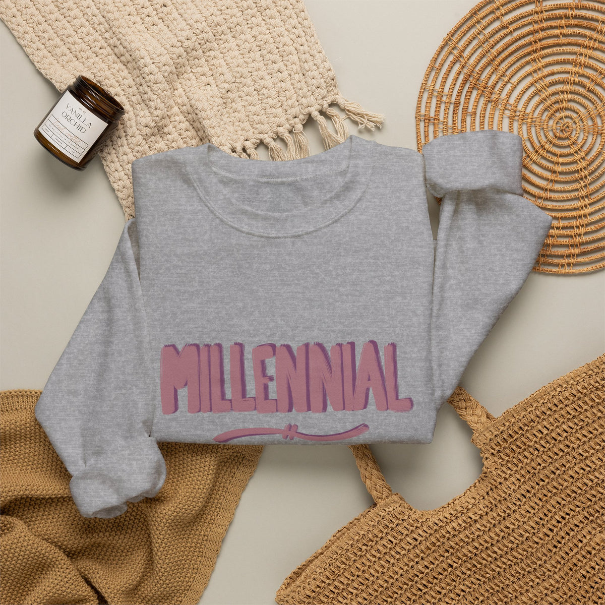 Millennial crewneck sweatshirt