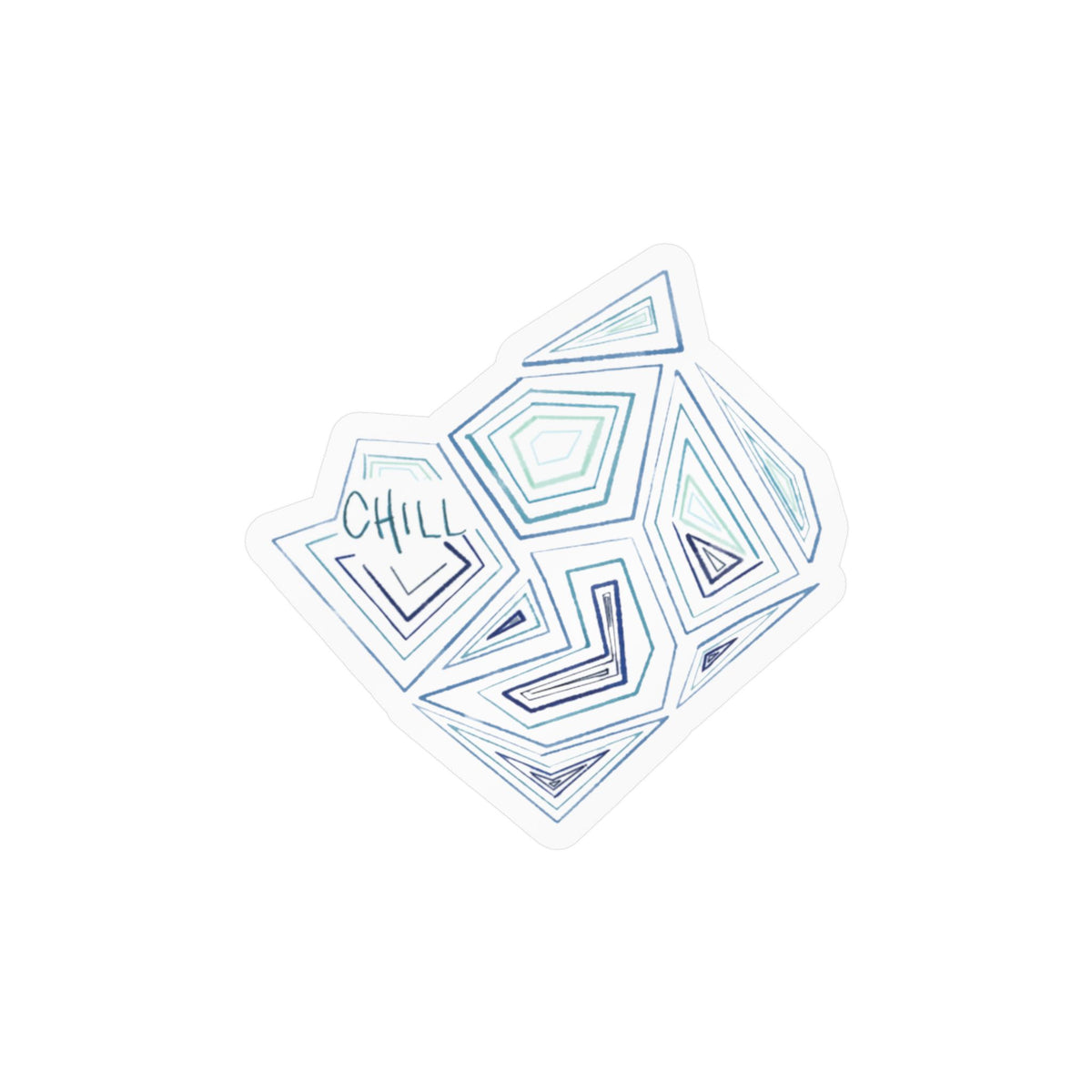 Chill iceberg sticker