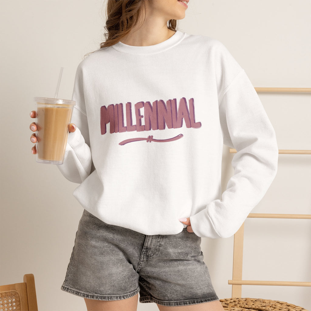 Millennial crewneck sweatshirt