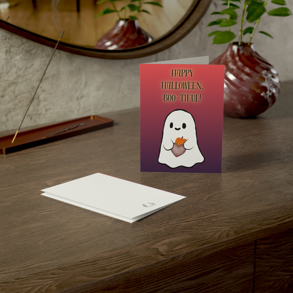 Happy Halloween, Boo-tiful! greeting card