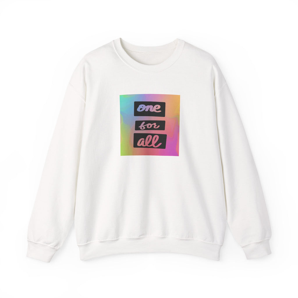 One For All cursive crewneck sweatshirt