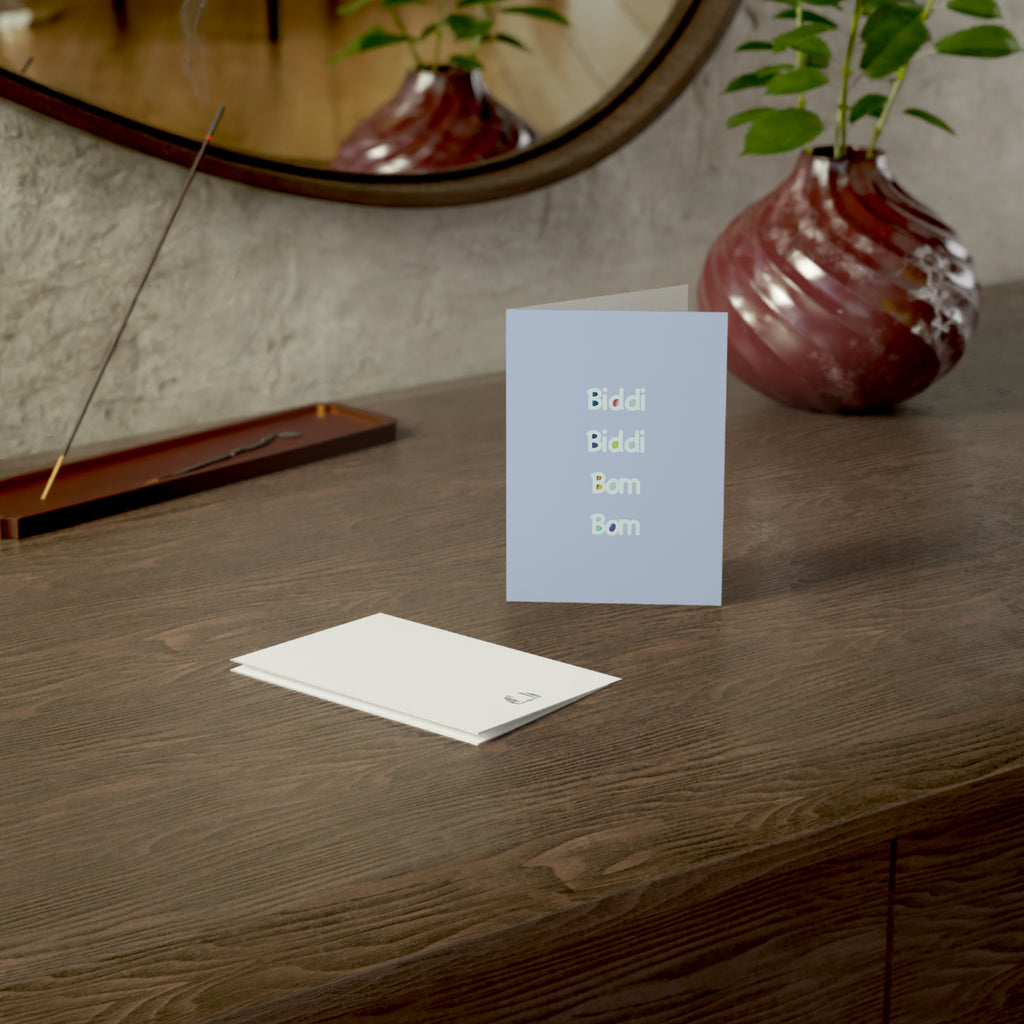 “Biddi Biddi Bom Bom” greeting card