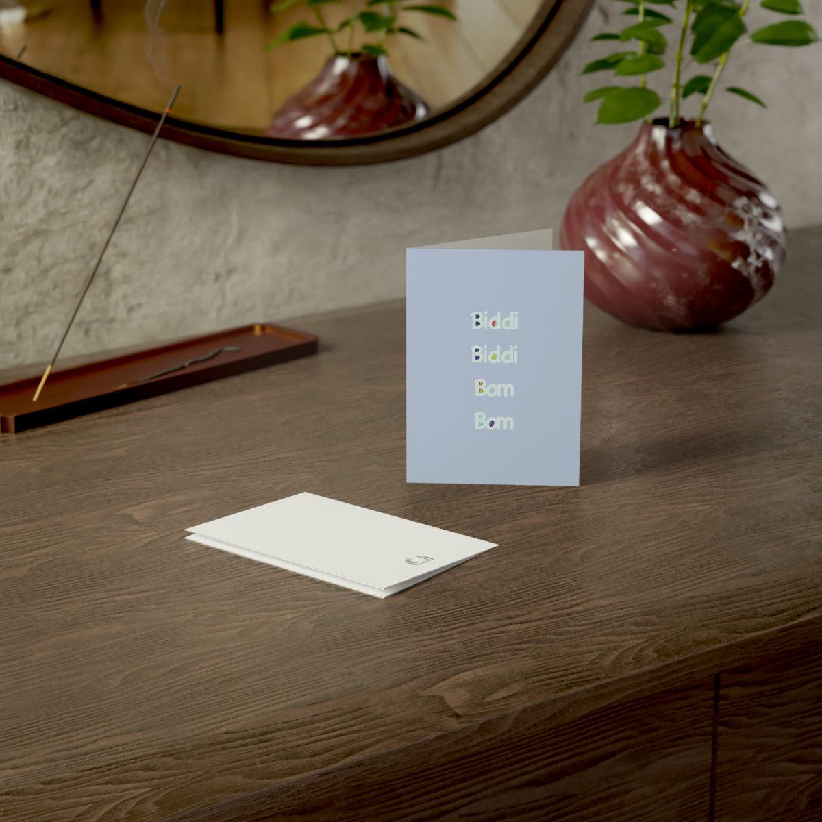 “Biddi Biddi Bom Bom” greeting card