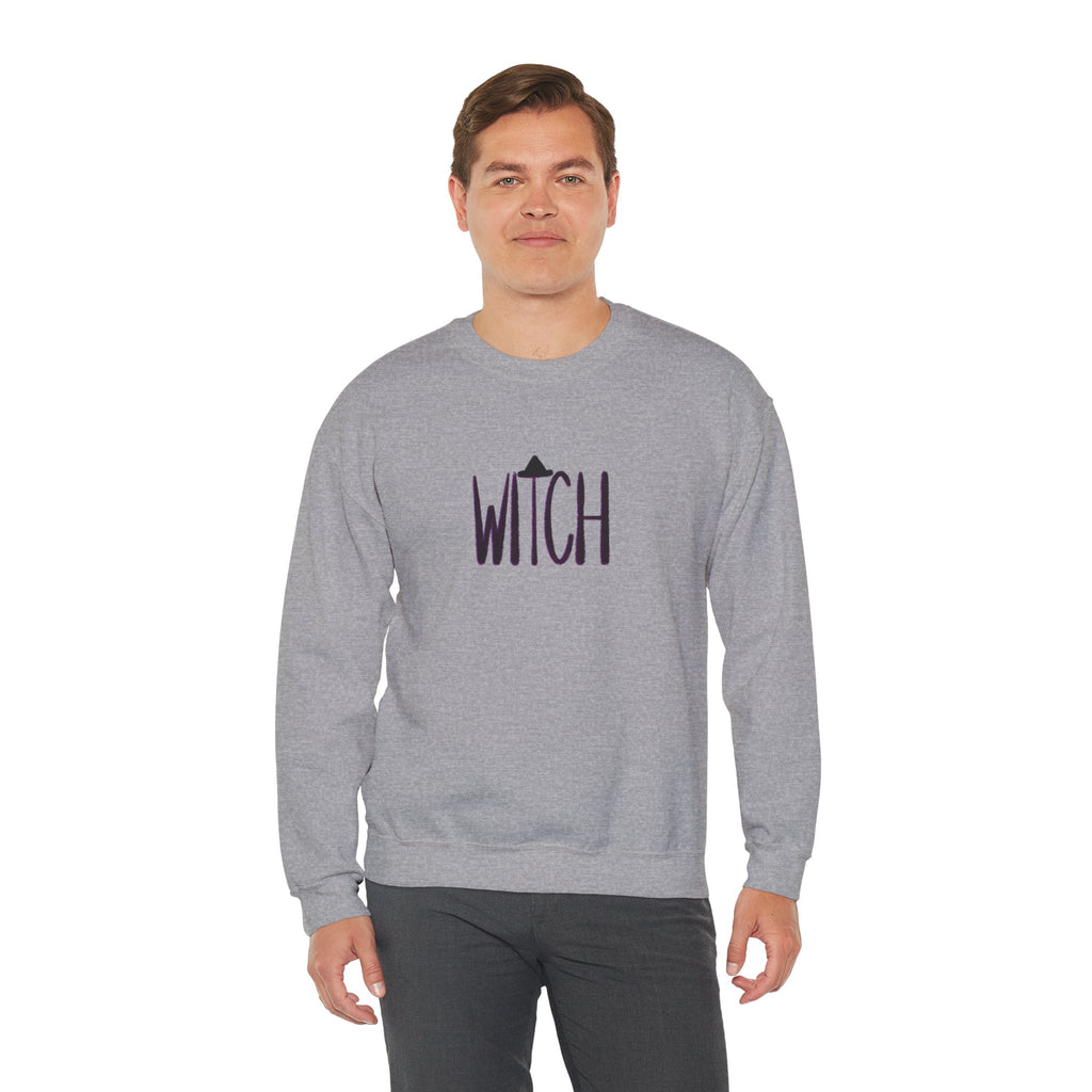 WITCH hand-lettered crewneck sweatshirt