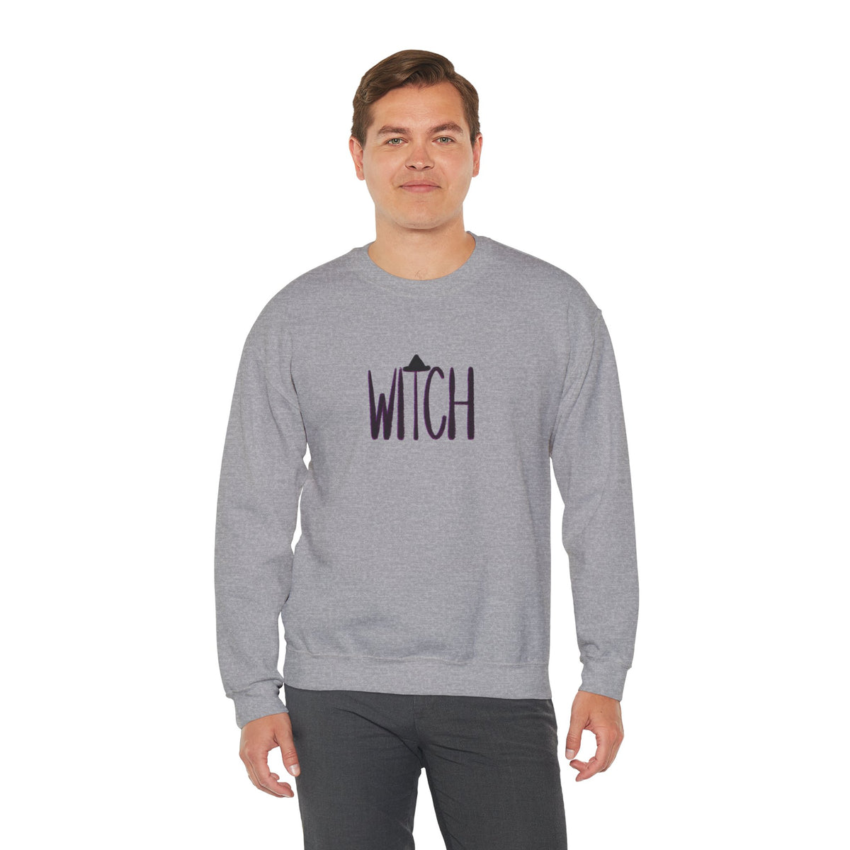 WITCH hand-lettered crewneck sweatshirt