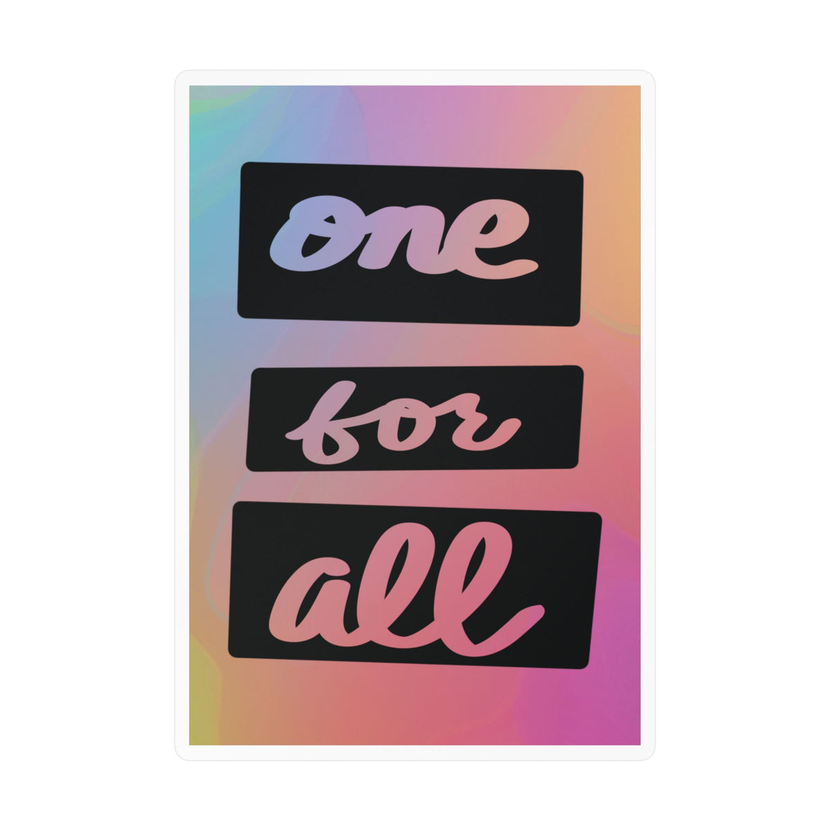 One for all sticker