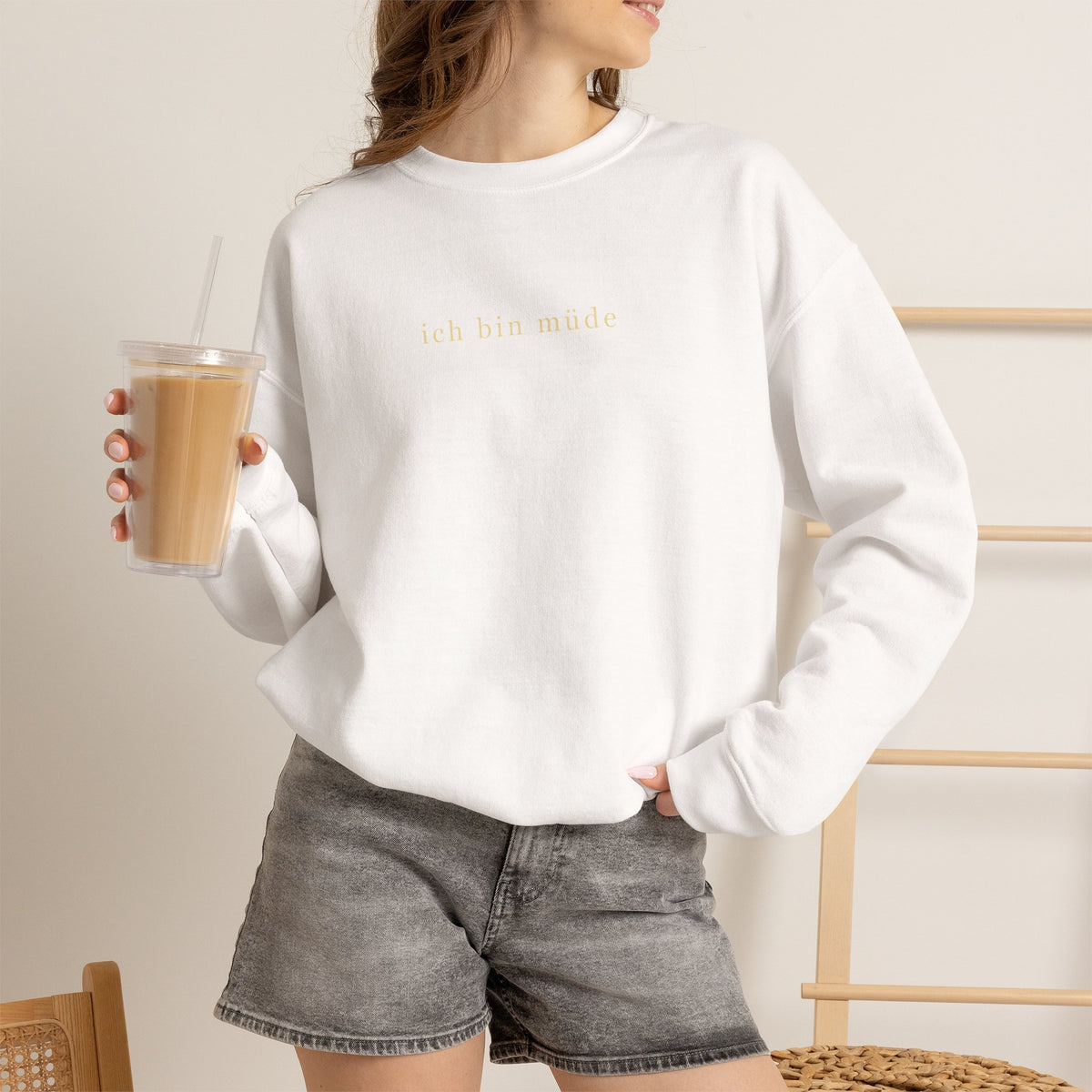 'I am tired' Crewneck Sweatshirt