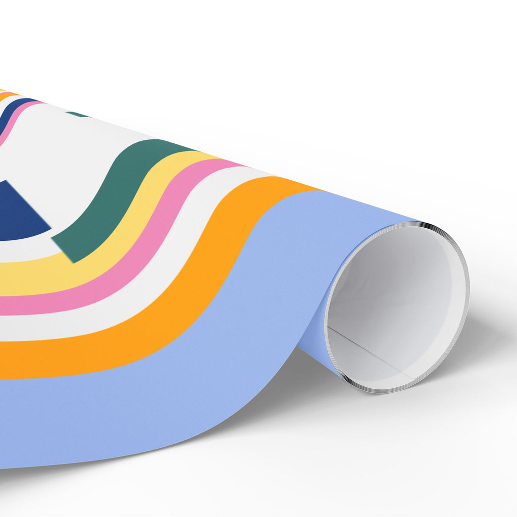 Mid Century Modern colorful gift wrap