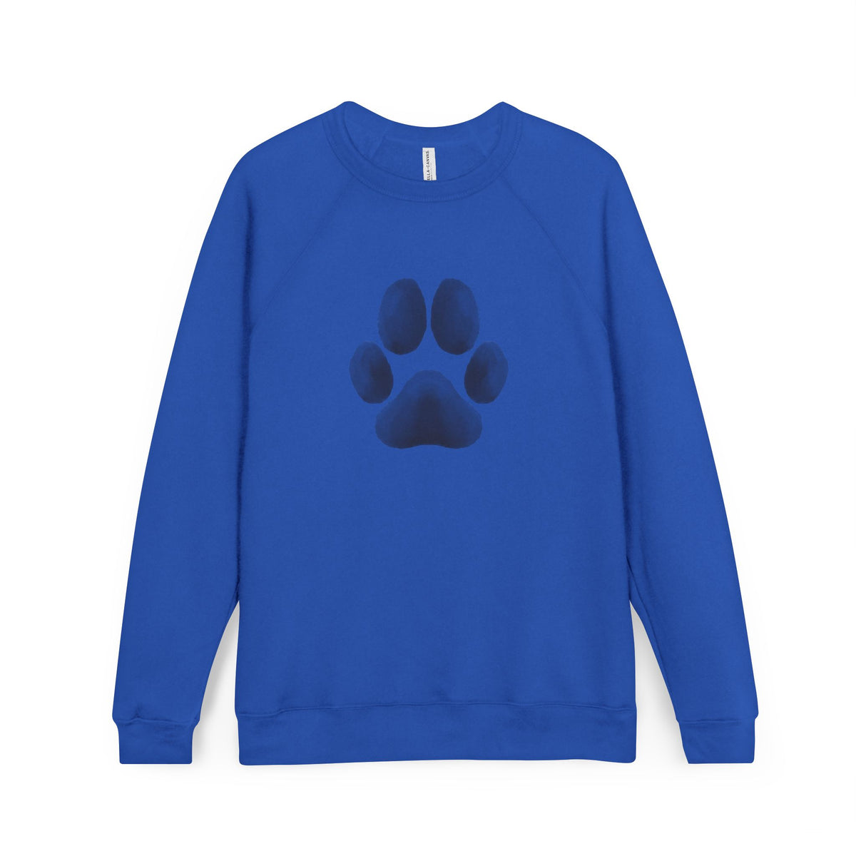 Paw Print Crewneck Sweatshirt — Cozy Dog Lover Raglan Pullover
