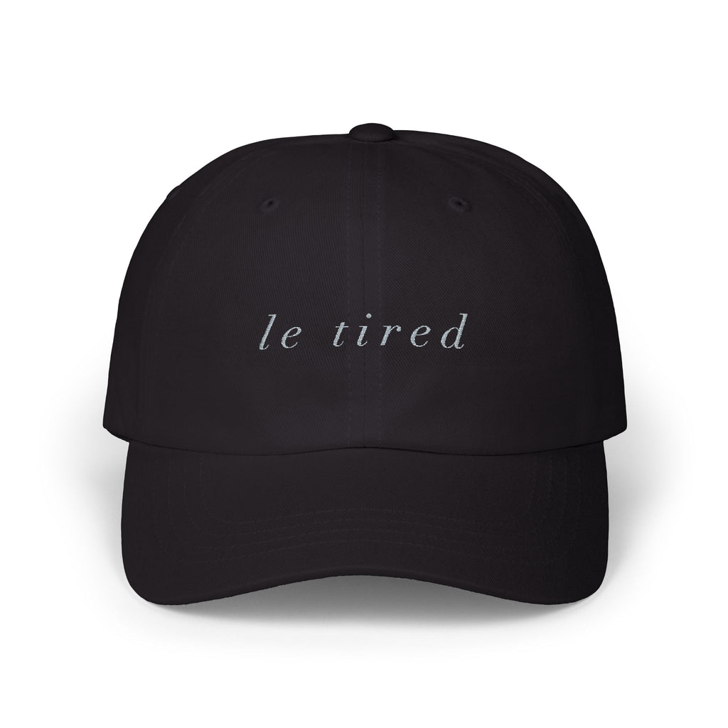 Le Tired embroidered baseball hat