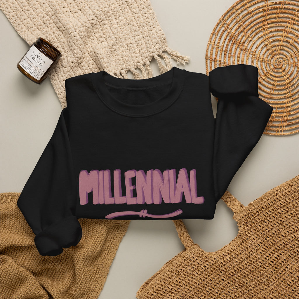 Millennial crewneck sweatshirt