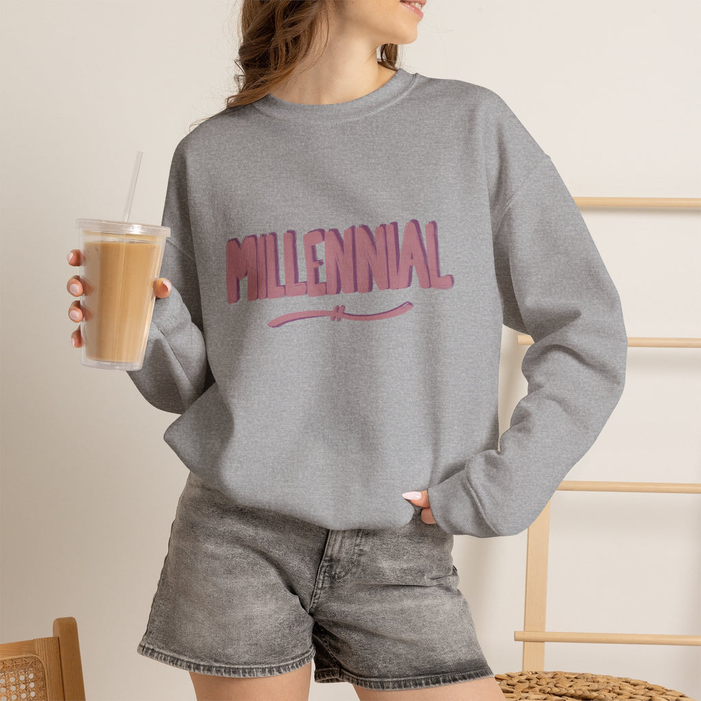 Millennial crewneck sweatshirt