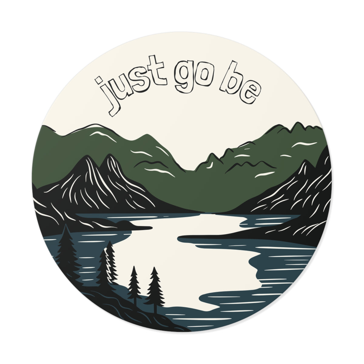 Just Go Be vinyl sticker