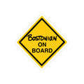 Bostonian on Board vinyl decal