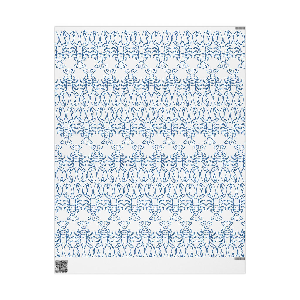 Blue Lobster gift wrap