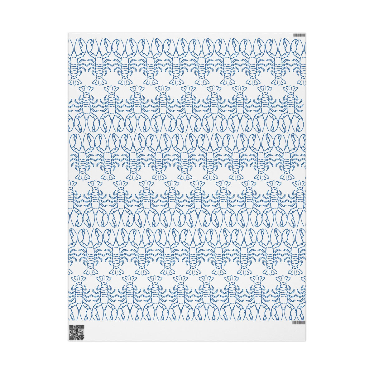 Blue Lobster gift wrap