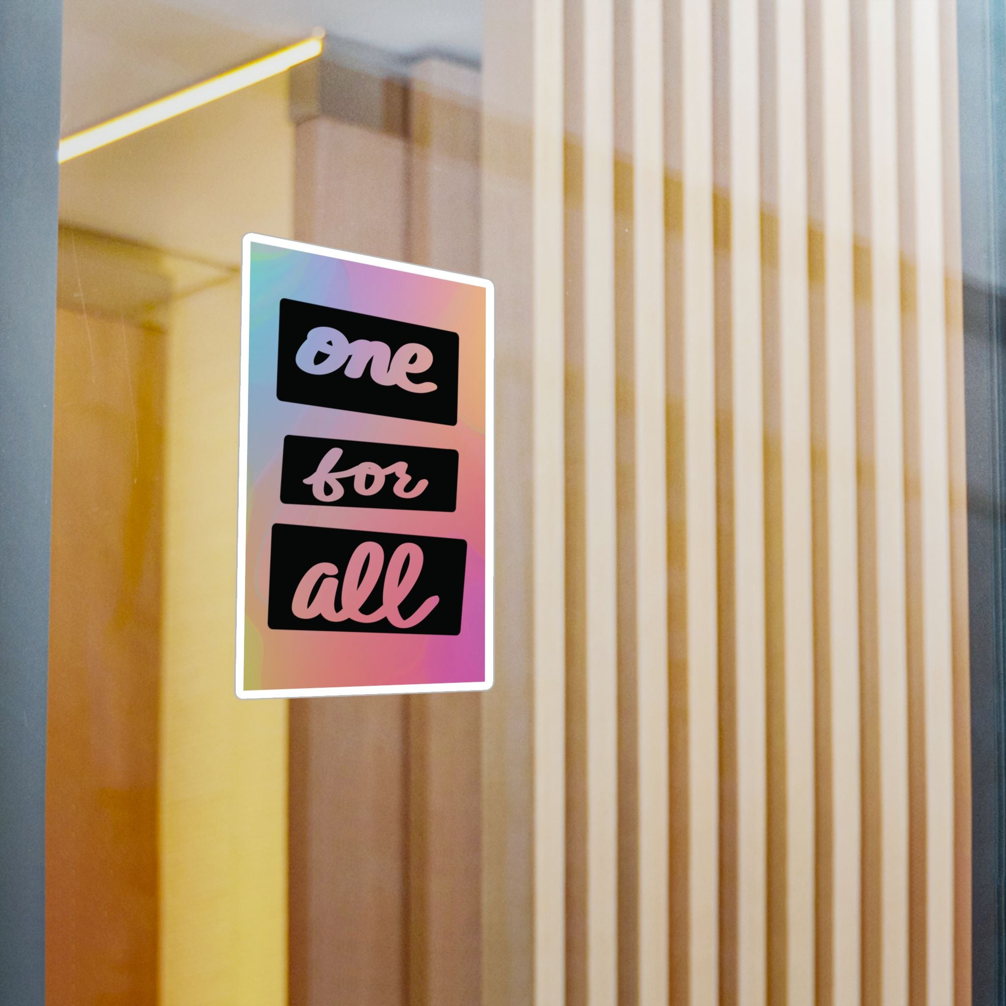 One for all sticker
