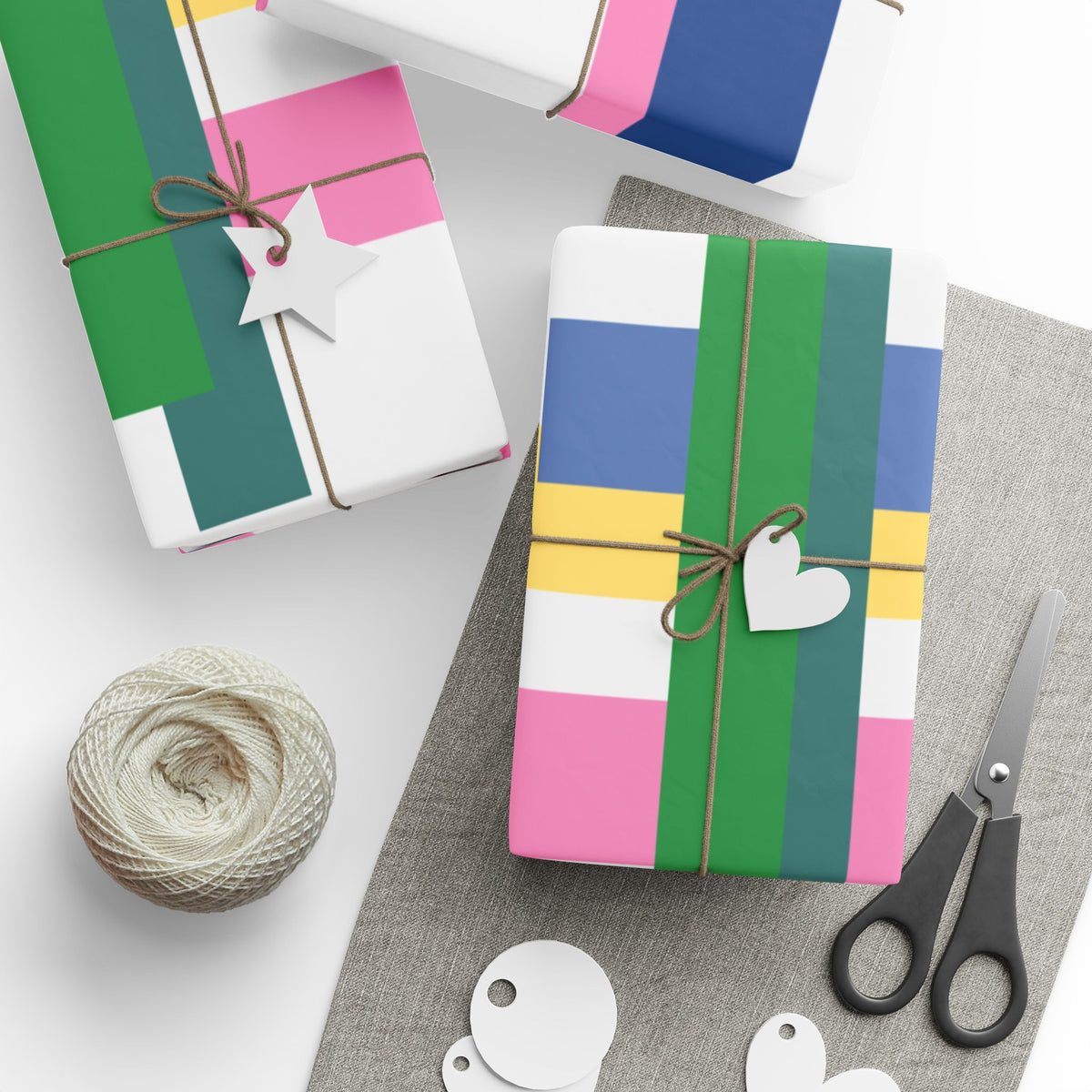 Mid Century Modern colorful gift wrap