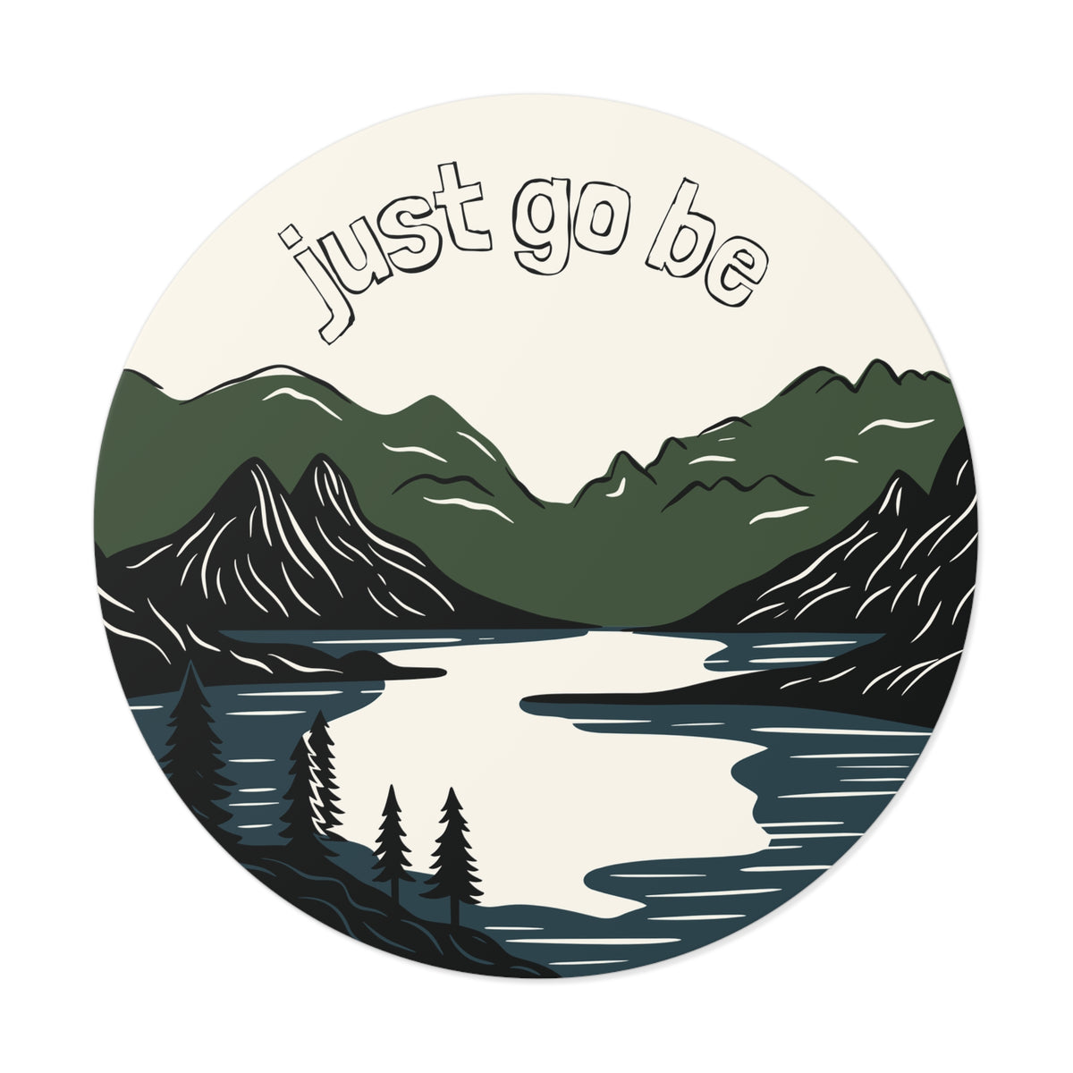Just Go Be vinyl sticker