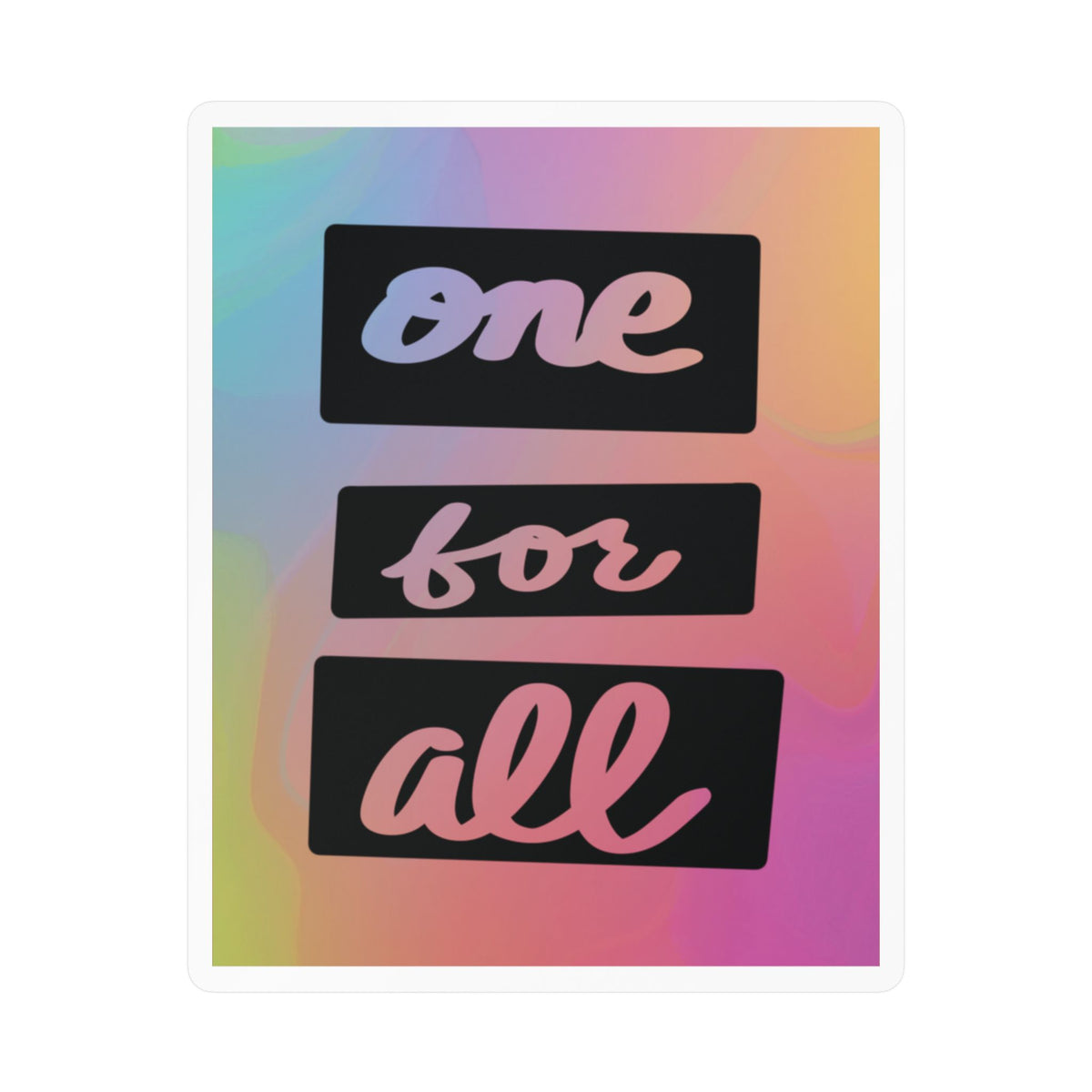 One for all sticker