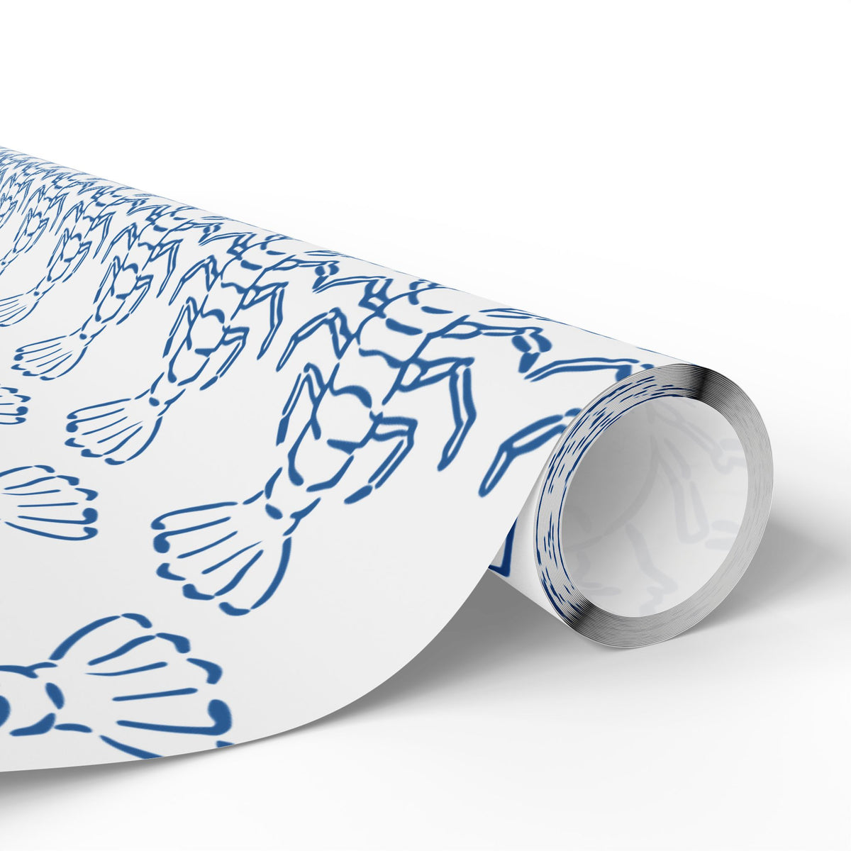 Blue Lobster gift wrap