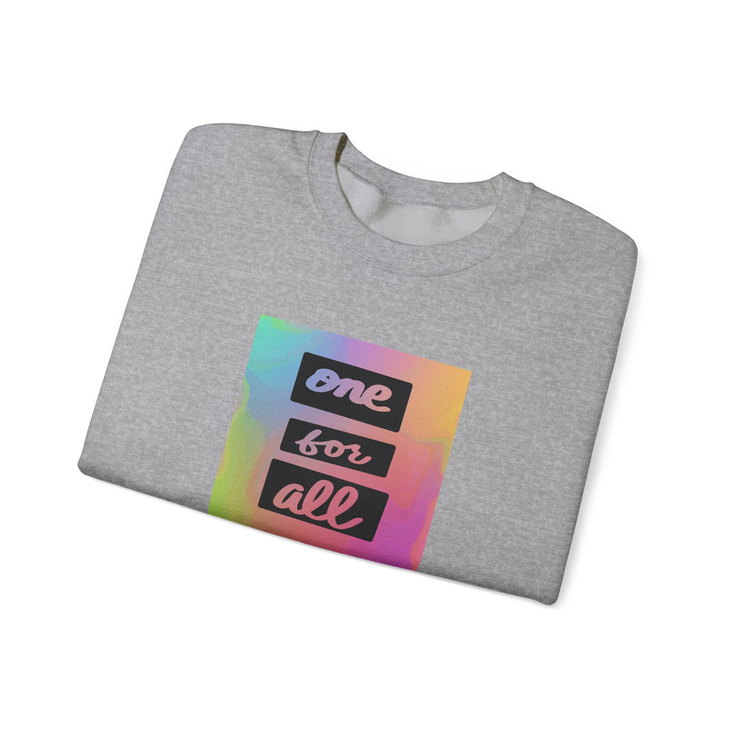 One For All cursive crewneck sweatshirt