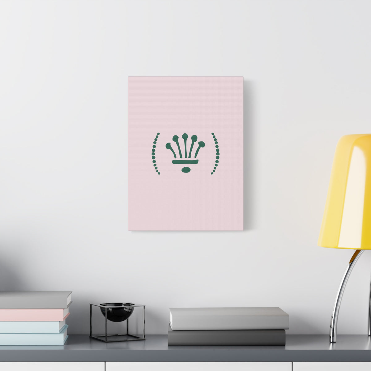 Yas Queen - Minimalist Crown Art Canvas