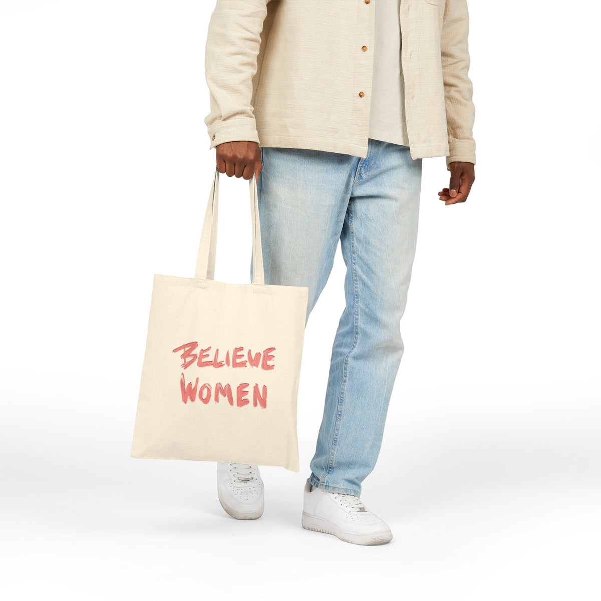 Believe Women canvas tote bag