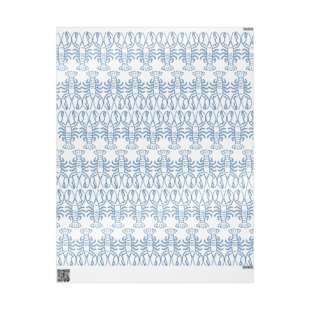 Blue Lobster gift wrap