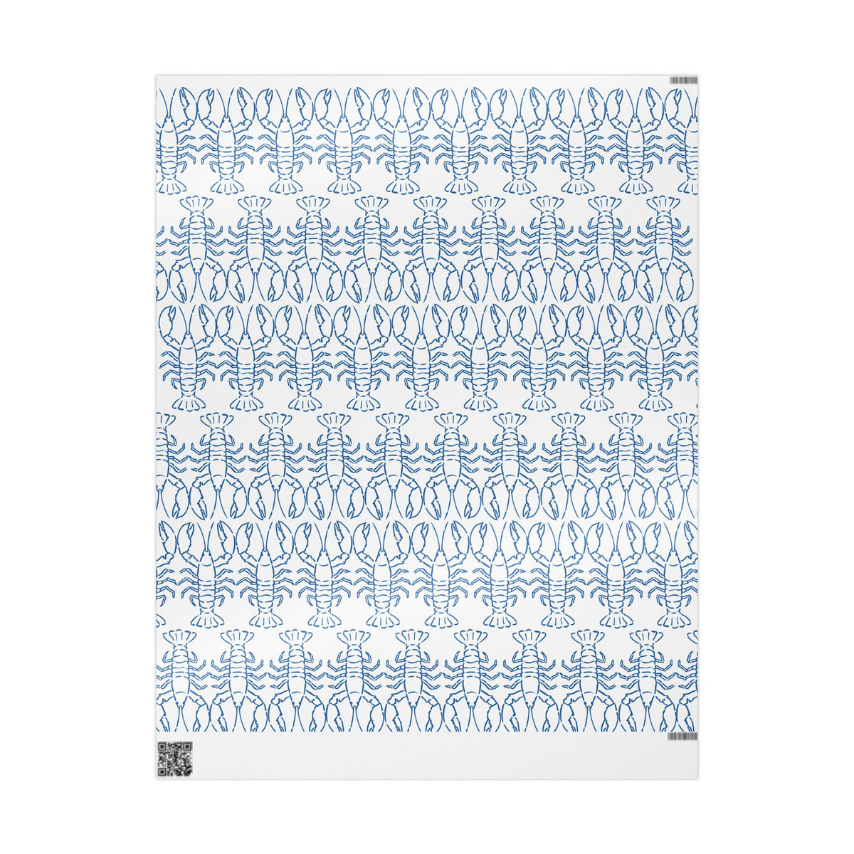 Blue Lobster gift wrap