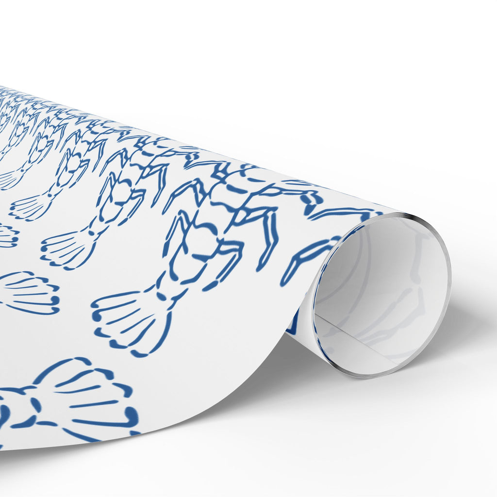 Blue Lobster gift wrap