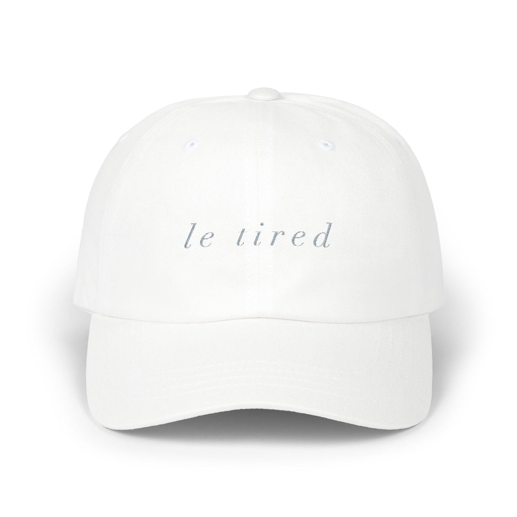 Le Tired embroidered baseball hat