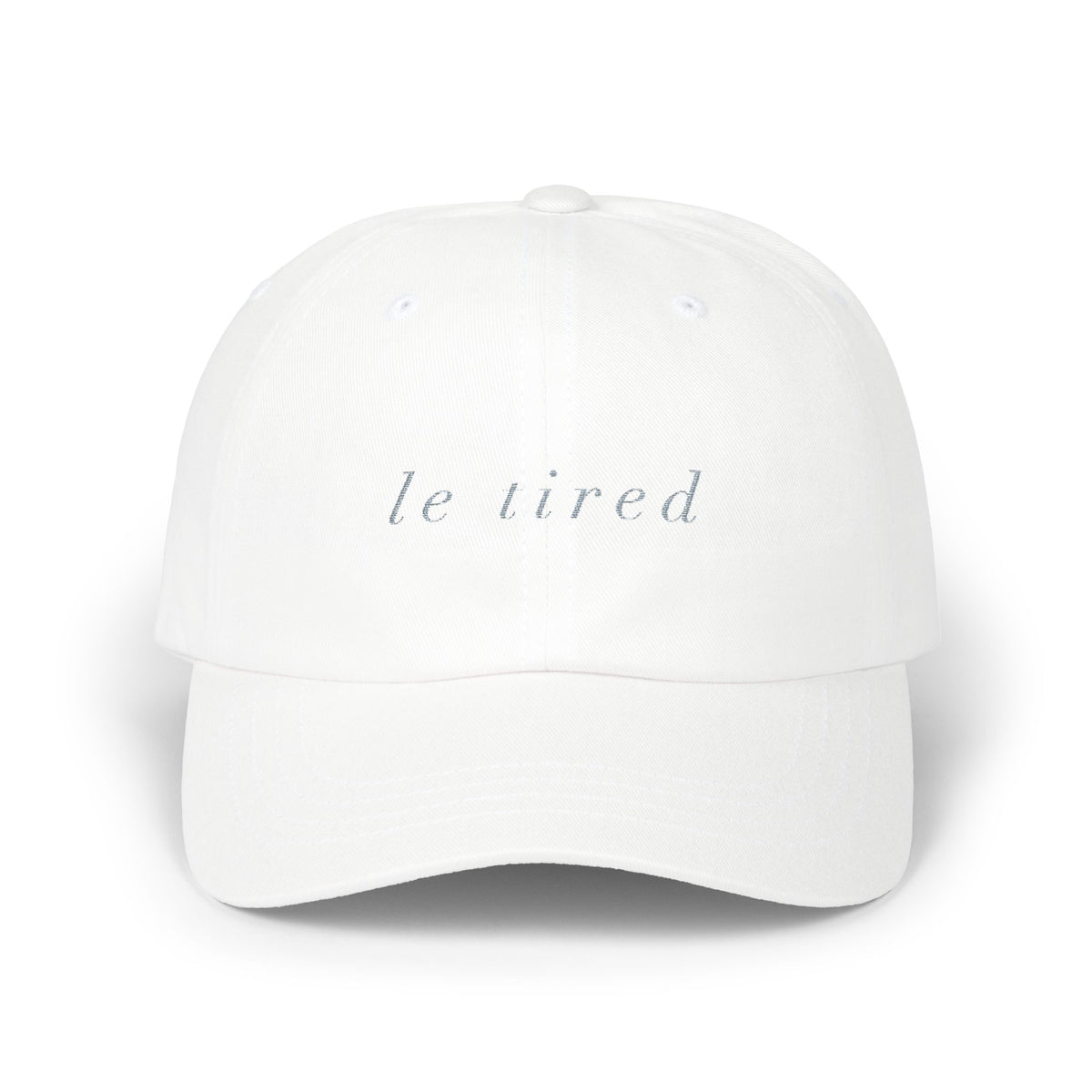 Le Tired embroidered baseball hat