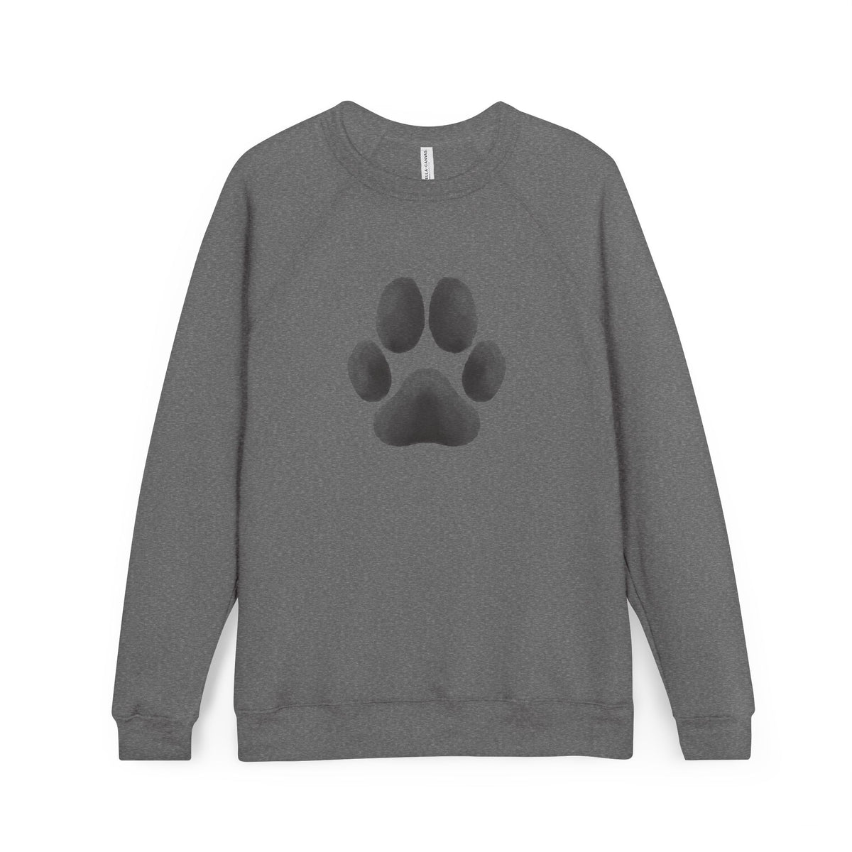 Paw Print Crewneck Sweatshirt — Cozy Dog Lover Raglan Pullover