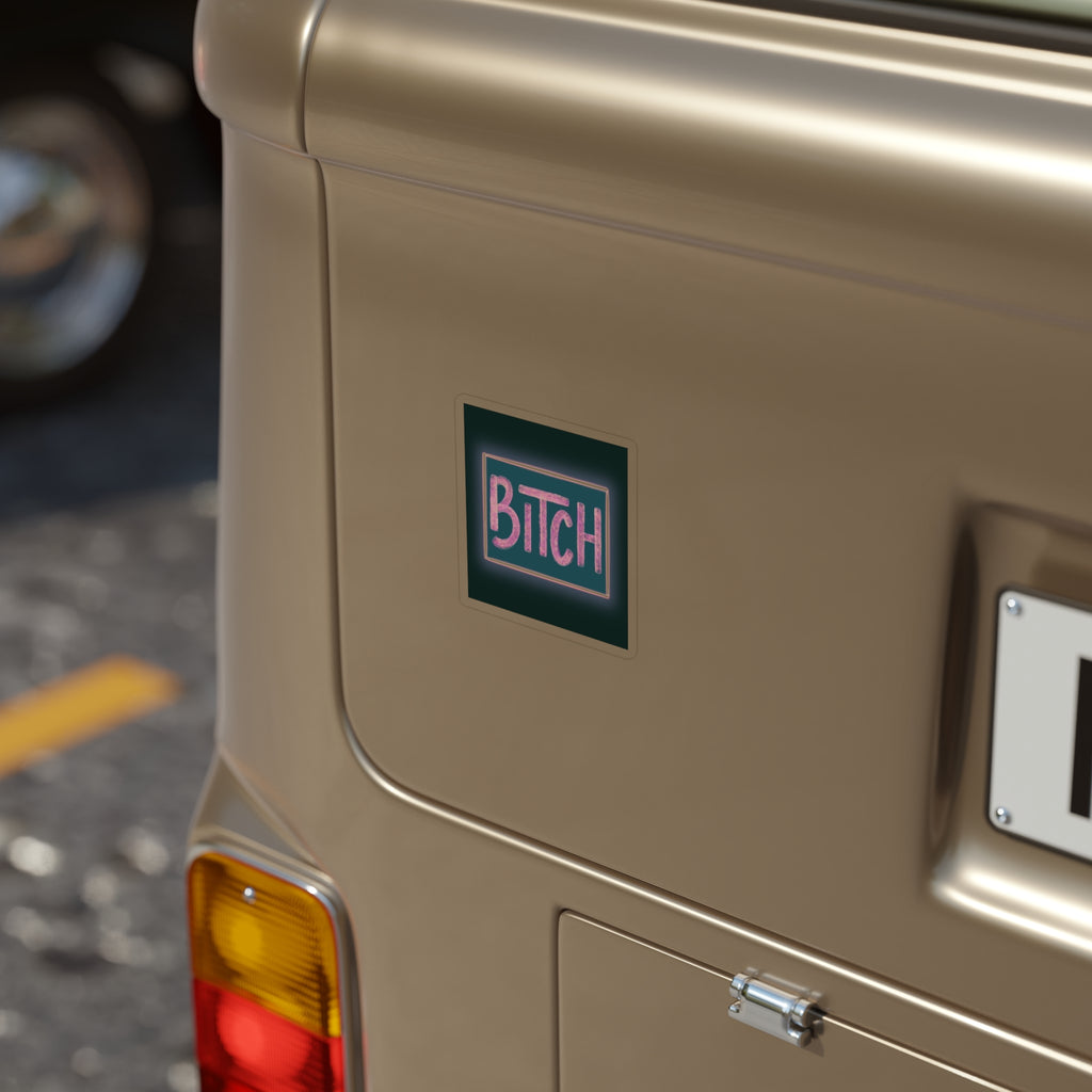 Neon 'BITCH' Vinyl Sticker