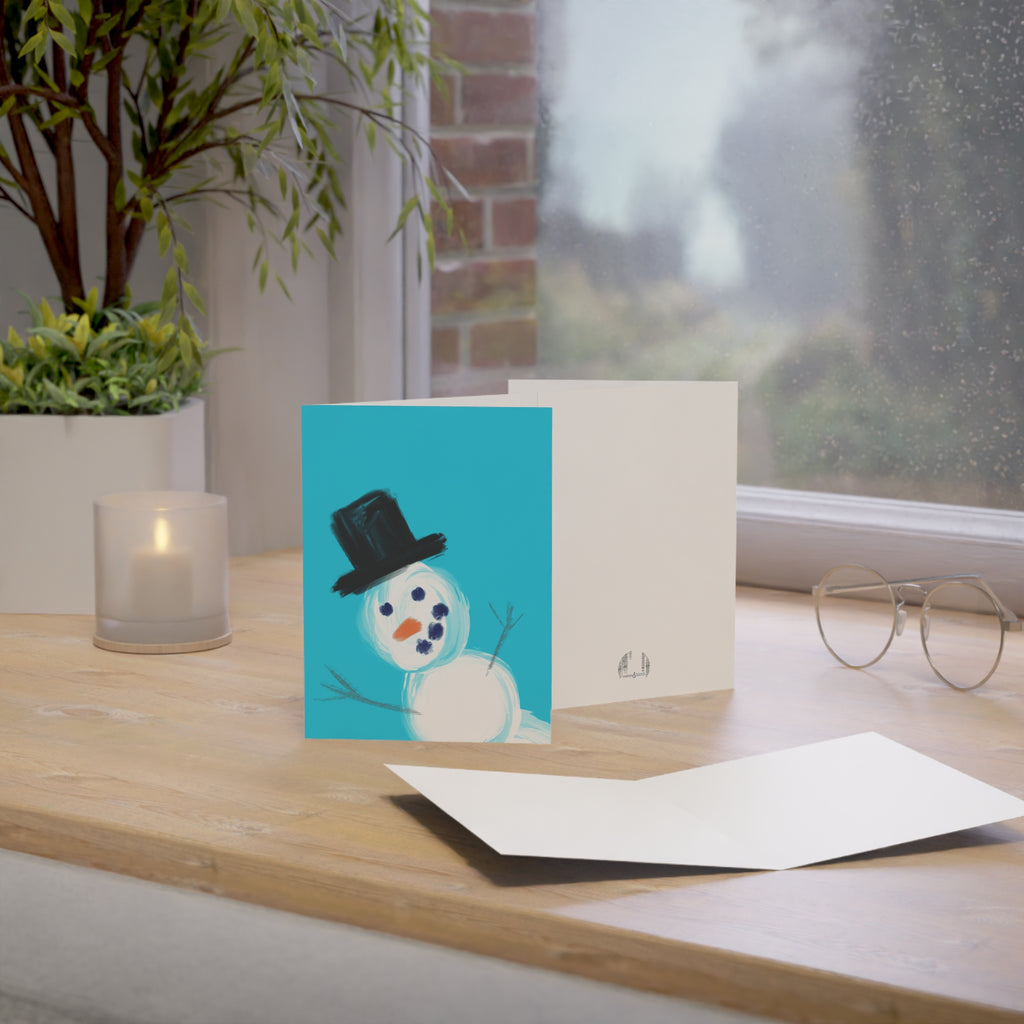 Child's Play Snowman Greeting Card