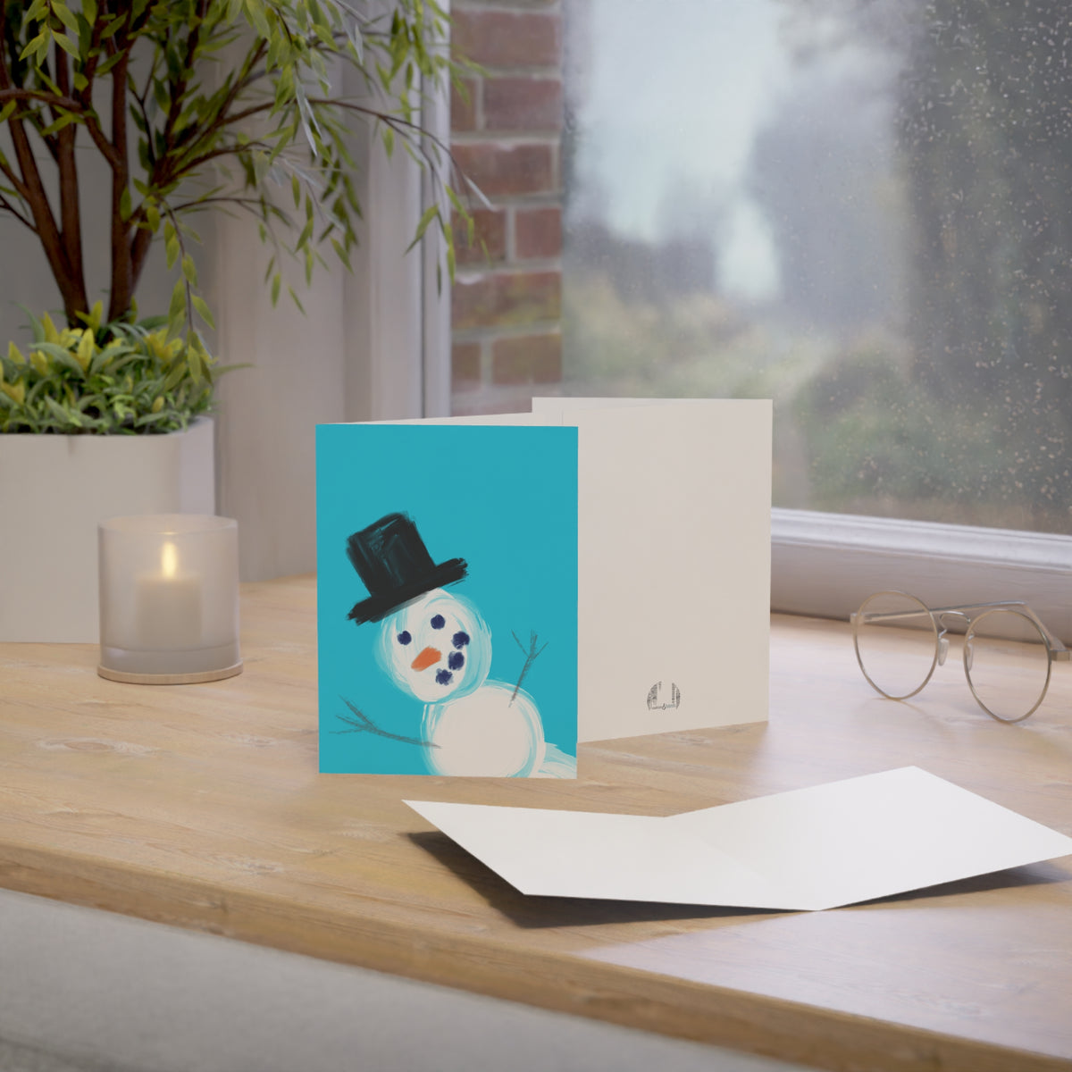 Child's Play Snowman Greeting Card