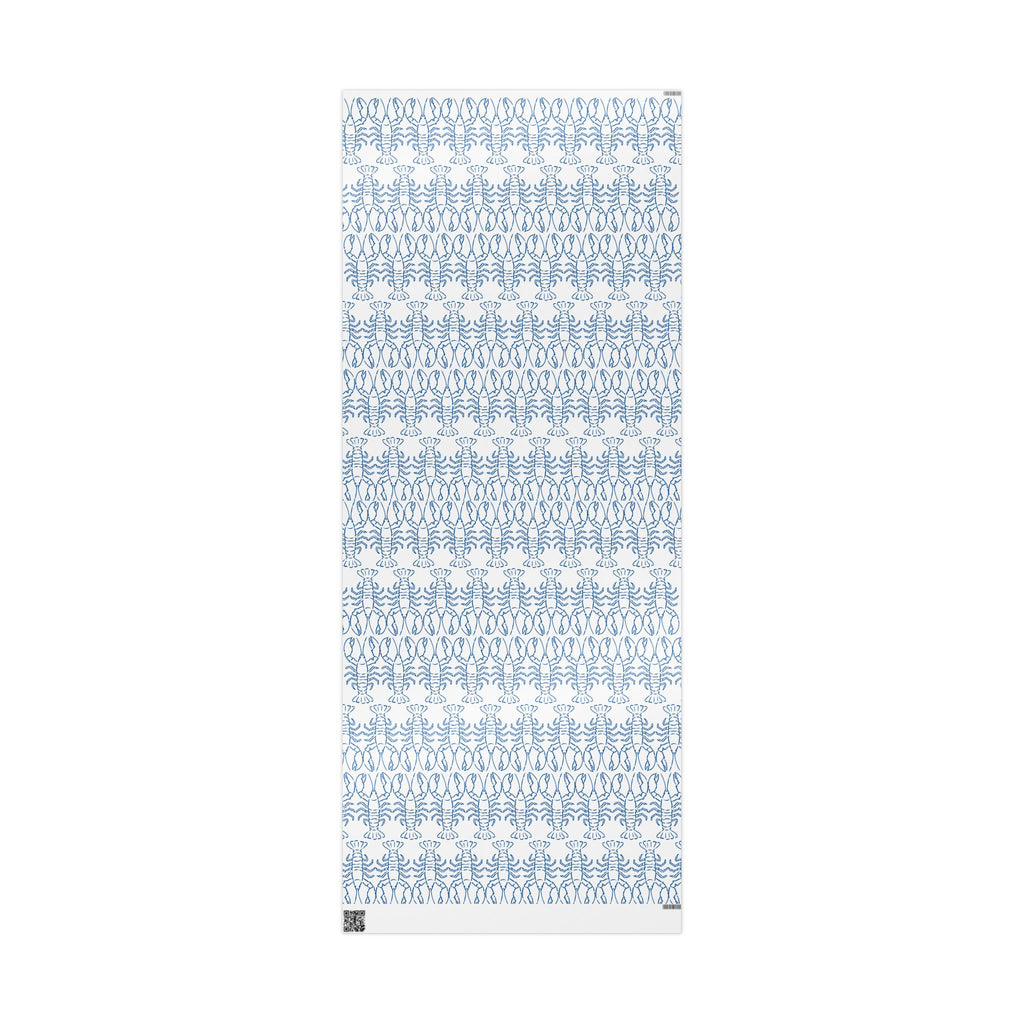 Blue Lobster gift wrap