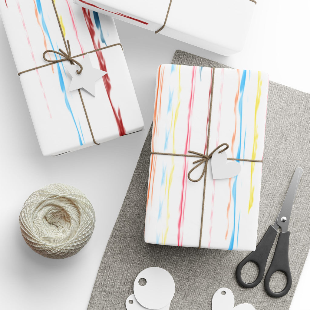 Party streamers gift wrap