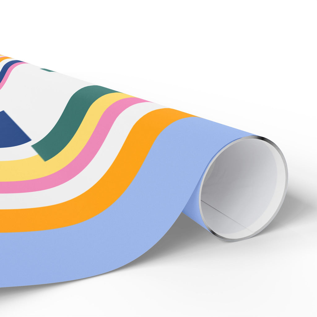 Mid Century Modern colorful gift wrap