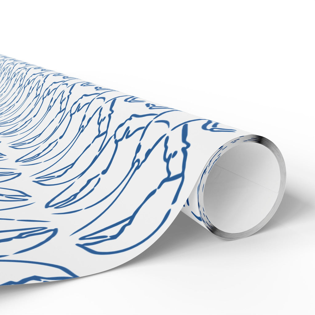 Blue Lobster gift wrap