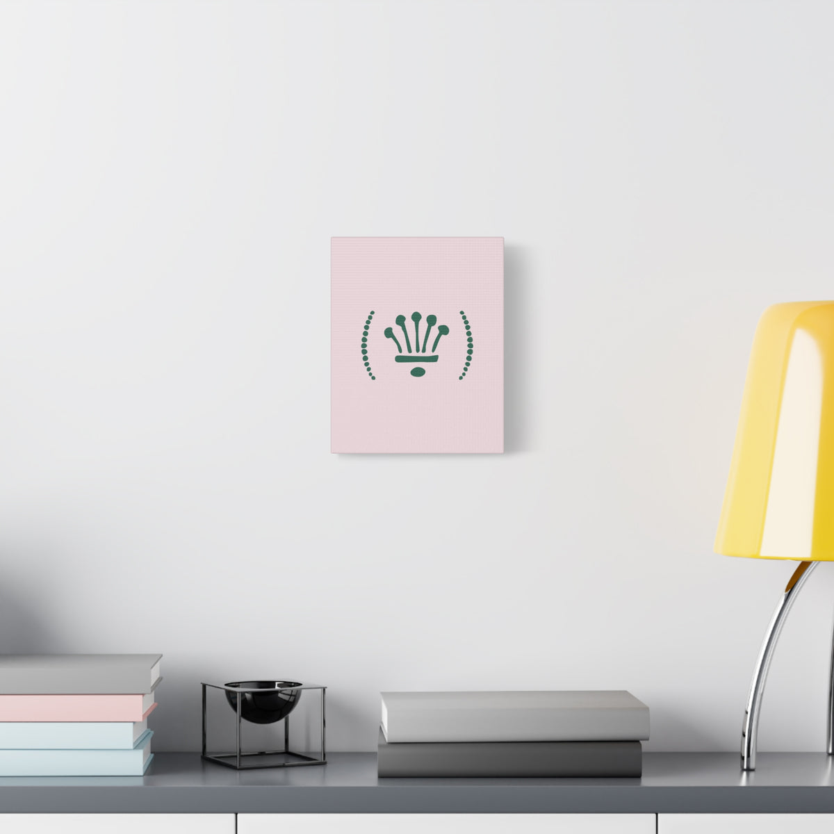Yas Queen - Minimalist Crown Art Canvas