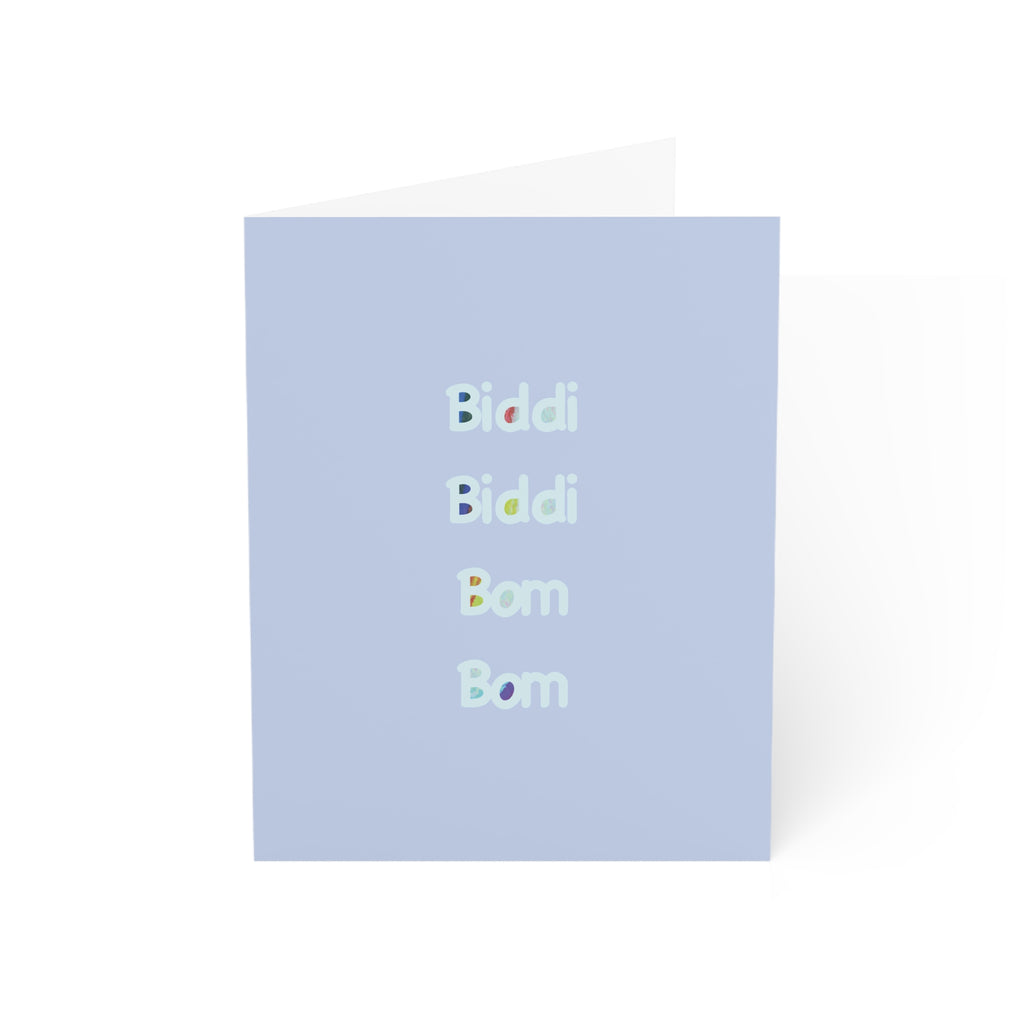 “Biddi Biddi Bom Bom” greeting card